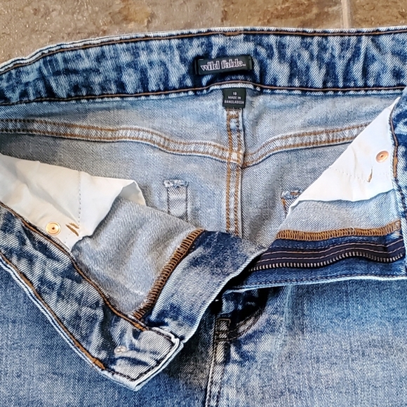 Distressed Jean Mini Skirt - Picture 4 of 4